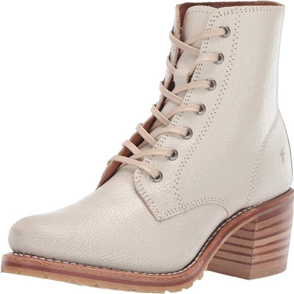 FRYE Women's Sabrina 6G Lace-Up Combat Boot - SIZE 8